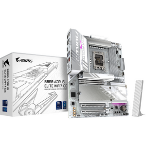 Placa de baza GIGABYTE B860 A ELITE WIFI7 ICE, LGA1851, DDR5, BT, ATX, Alb