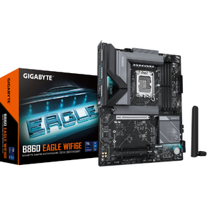 Placa de baza GIGABYTE B860 EAGLE WIFI6E, LGA1851, DDR5, BT, ATX, Negru