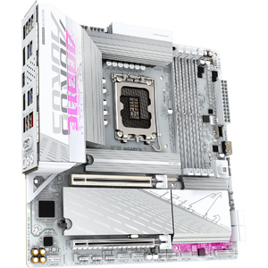 Placa de baza GIGABYTE B860M AORUS ELITE WIFI6E ICE, LGA1851, DDR5, BT, mATX, Alb