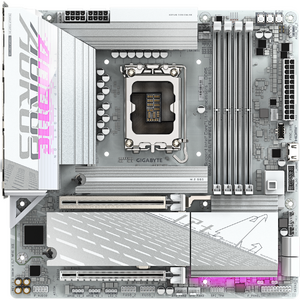 Placa de baza GIGABYTE B860M AORUS ELITE WIFI6E ICE, LGA1851, DDR5, BT, mATX, Alb