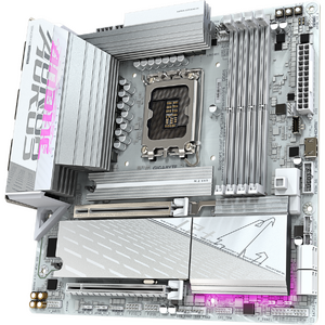 Placa de baza GIGABYTE B860M AORUS ELITE WIFI6E ICE, LGA1851, DDR5, BT, mATX, Alb