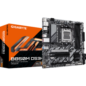 Placa de baza GIGABYTE B850M DS3H, AM5, DDR5, mATX, Gri/Negru