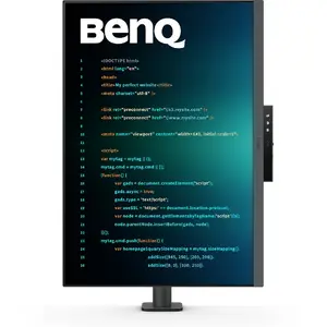 Monitor Monitor BenQ RD280UA, 28.2", IPS, UHD, 3840x2560, HDMI, DisplayPort, USB-C 90W, Boxe, Pivot, MoonHalo, Brat Flexibil, 5ms, Negru