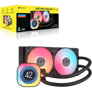 Cooler Corsair iCUE LINK TITAN 240 RX, AIO 240mm, Intel/ AMD, Negru