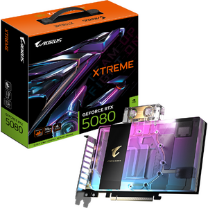 GIGABYTE AORUS GeForce RTX 5080 XTREME WATERFORCE Water Block 16GB, 256 bit, Negru