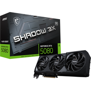 MSI GeForce RTX 5080 16G SHADOW 3X OC, 256 bit, Negru