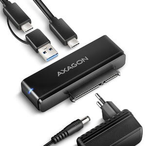 AXAGON FAST PORT X, USB-C, USB-A, 2.5"/3.5" SSD/HDD