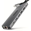 HMC-7HX2, USB-C, USB-A, HDMI, RJ-45, PD 100W