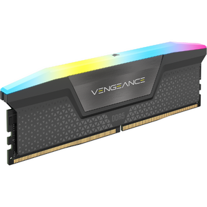 Corsair Memorie DDR5, 64GB, KIT 2x32GB, 6000MT/s, C28, Negru, RGB, VENGEANCE