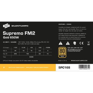 Sursa SILENTIUM PC Supremo FM2 Gold Series, 650W, 80 PLUS Gold Resigilat/Reparat