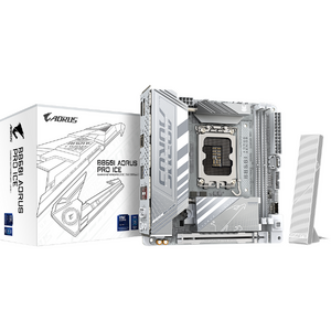 Placa de baza GIGABYTE B860I AORUS PRO ICE, LGA1851, DDR5, BT, mATX, Alb