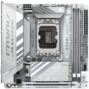 Placa de baza GIGABYTE B860I AORUS PRO ICE, LGA1851, DDR5, BT, mATX, Alb