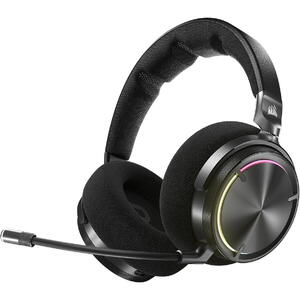 Corsair VIRTUOSO MAX Wireless, Dolby Atmos, Noise Cancelling, Microfon detasabil, RGB, Carbon, 60h, pentru XBOX, Negru