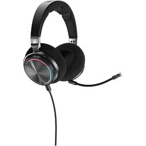 Corsair VIRTUOSO MAX Wireless, Dolby Atmos, Noise Cancelling, Microfon detasabil, RGB, Carbon, 60h, pentru XBOX, Negru