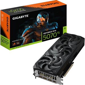 GIGABYTE GeForce RTX 5070 Ti WINDFORCE OC SFF 16G, 256-bit, GDDR7, Negru