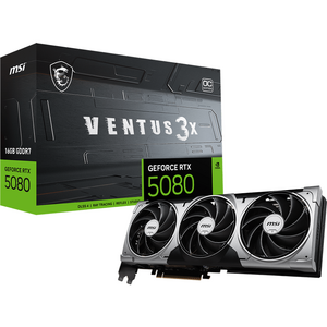 MSI GeForce RTX 5080 16G VENTUS 3X, 256-bit, GDDR7, Negru/Gri