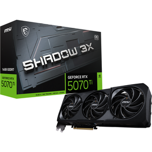 MSI GeForce RTX 5070 TI 16G SHADOW 3X OC, 256-bit, GDDR7, Negru